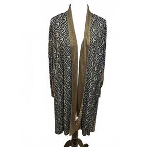 Stunning Open Cardigan by Catherine Andre Fall Quiet Luxury Size XL Elegant